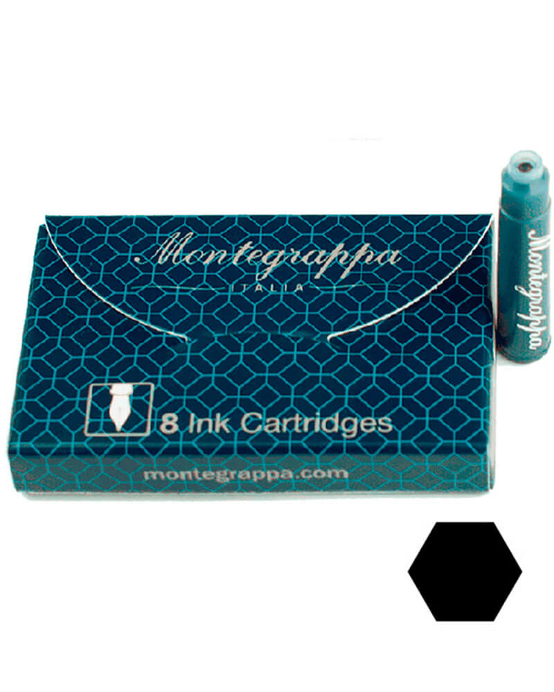 Montegrappa IA00C0EC Картридж для РП черный упаковка (8шт)