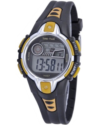 Часы "ТИК-ТАК" H457 WR50 черно-желтые