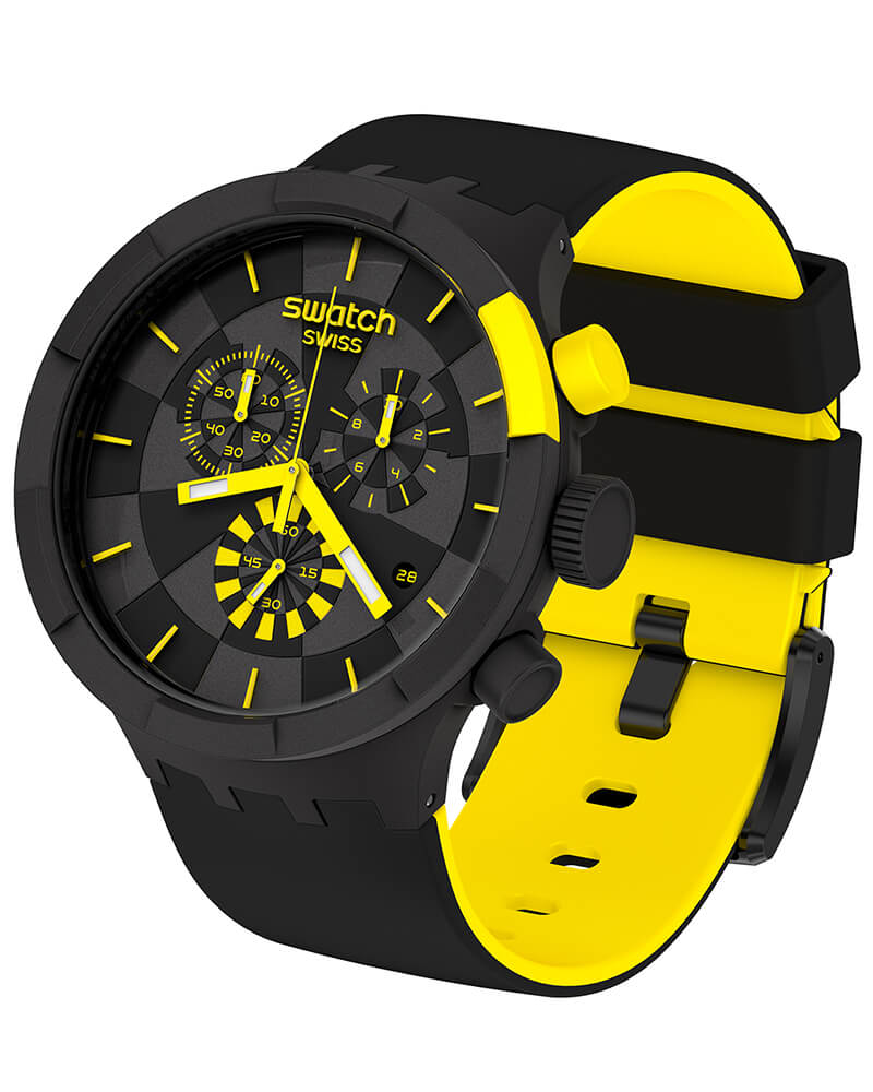 Swatch Часы Big Bold Chrono Checkpoint Golden SB02Z400 - Crivelli Shopping