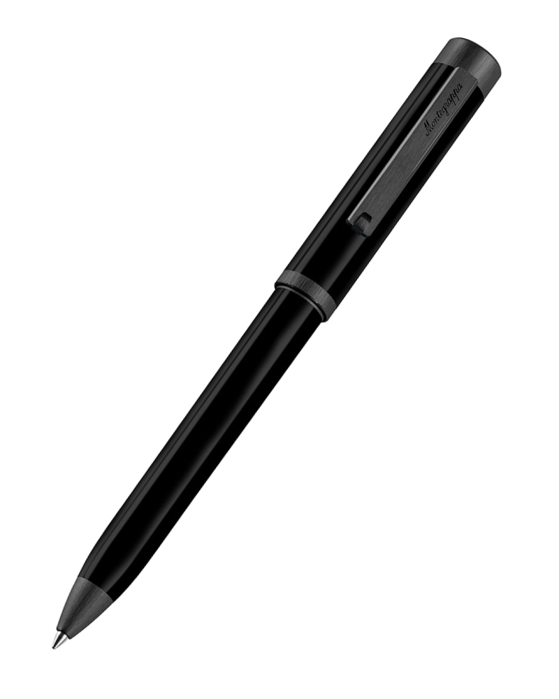 Montegrappa ISZEIBIC ручка шариковая, черная смола-нержавеющая сталь