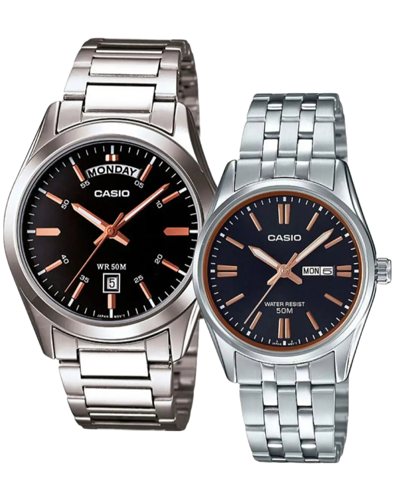 КОМПЛЕКТ ПАРНЫХ ЧАСОВ CASIO COLLECTION