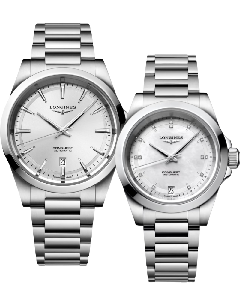 КОМПЛЕКТ ПАРНЫХ ЧАСОВ Longines Conquest