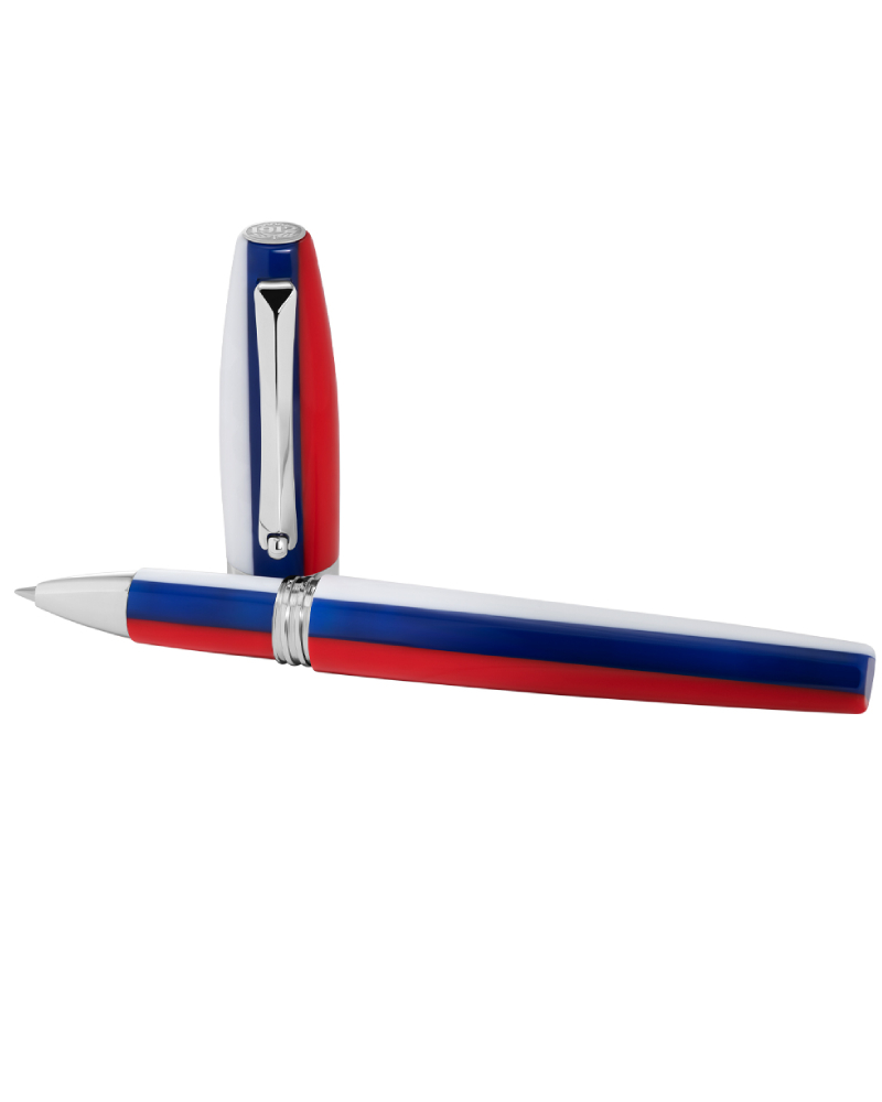 Montegrappa ISFORRPR ручка-роллер бело-красно-синяя смола-нержавеющая сталь