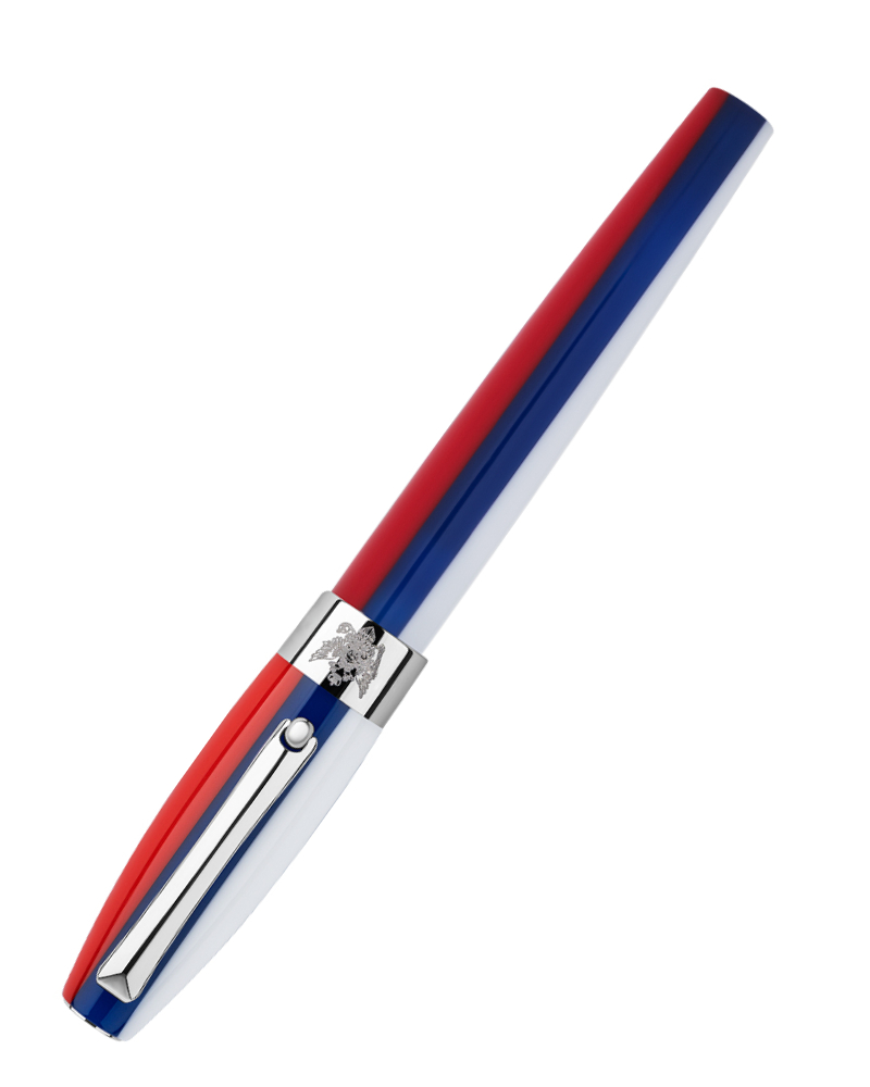 Montegrappa ISFORRPR ручка-роллер бело-красно-синяя смола-нержавеющая сталь