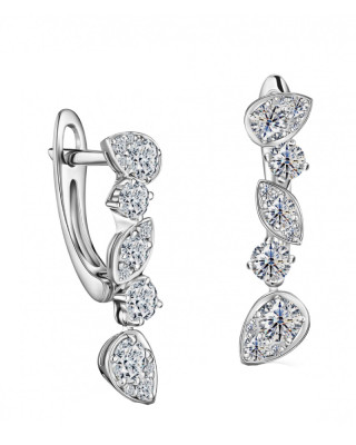 Серьги Alrosa Diamonds 1P344E21S