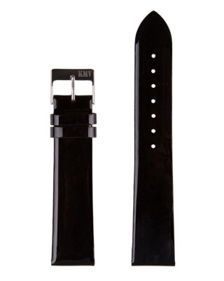 Ремешки KMV S-13, 22 мм, черный лаковый, L