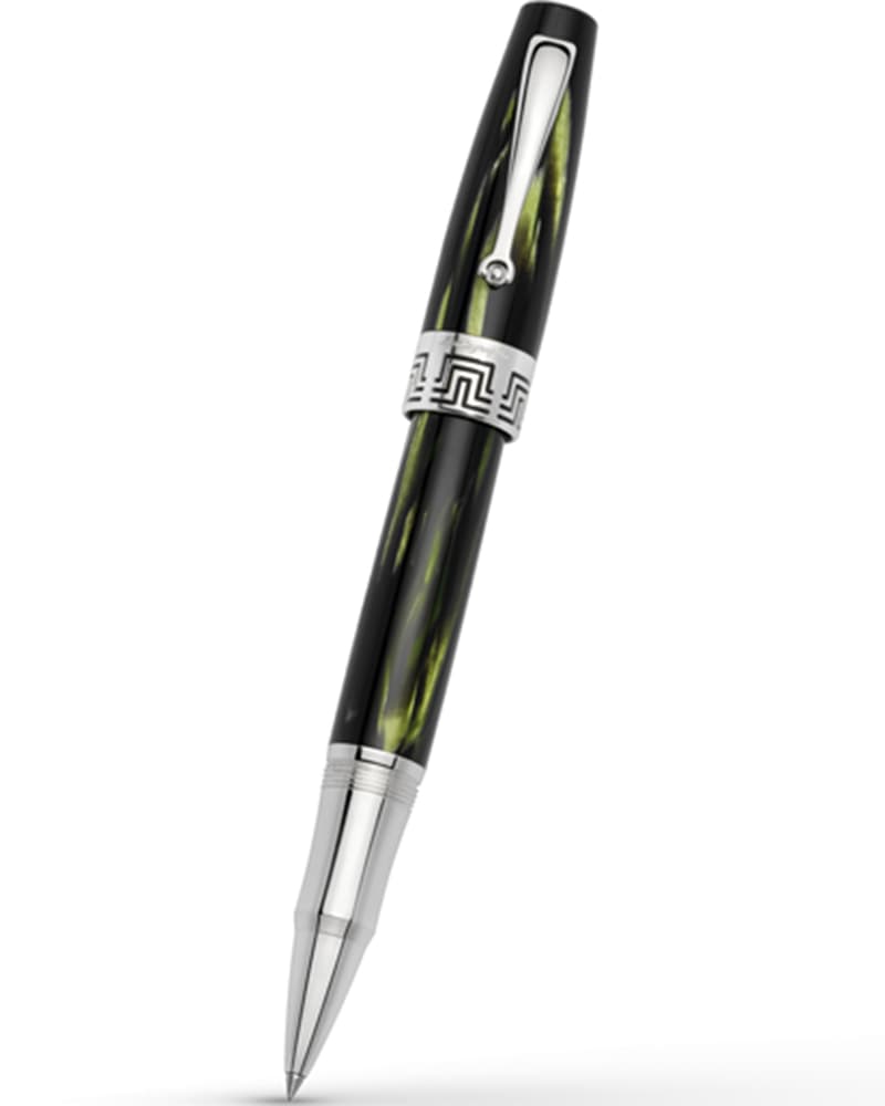 Montegrappa EXTRA-C-RB Ручка чернильная черно-зеленая серебро
