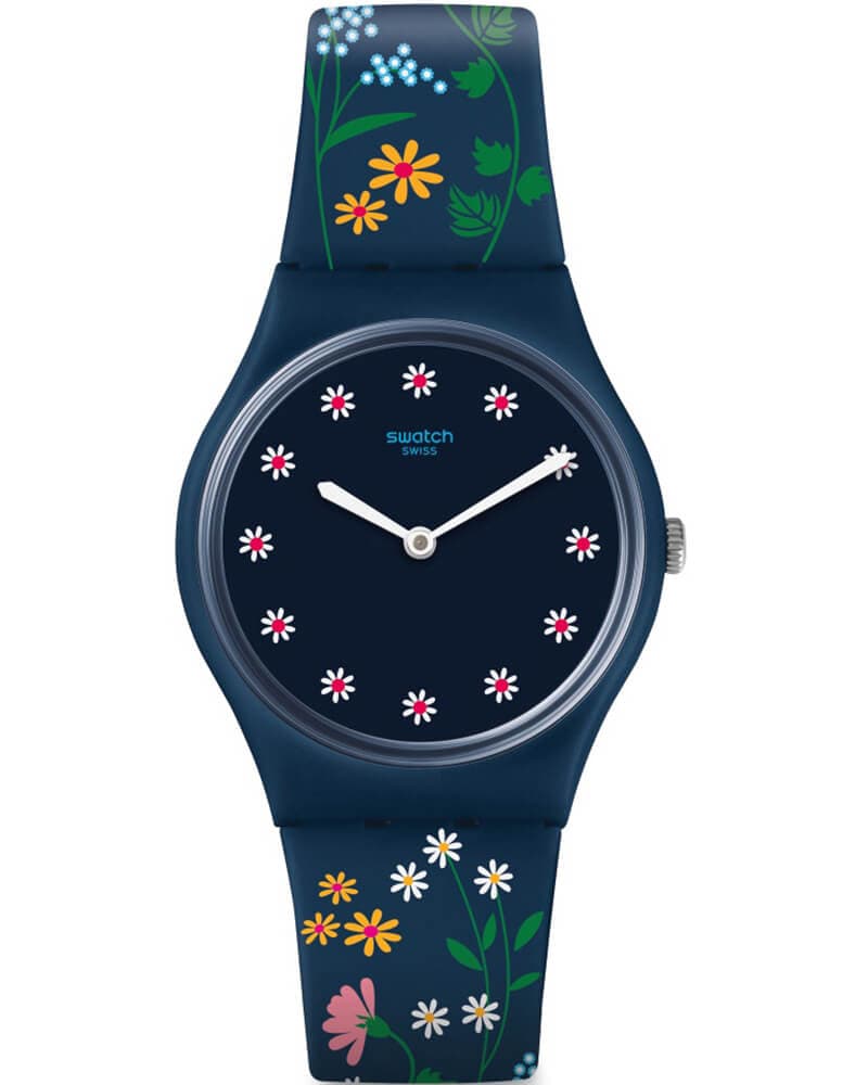 Swatch Black Flower часы