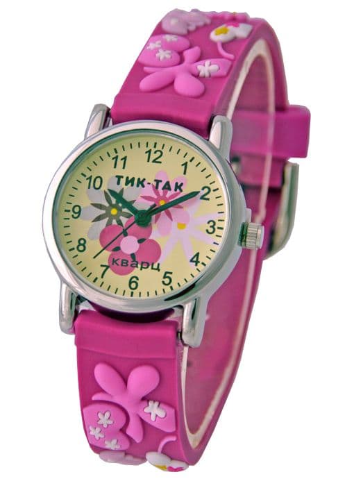 Часы "ТИК-ТАК" H101-2 цветы