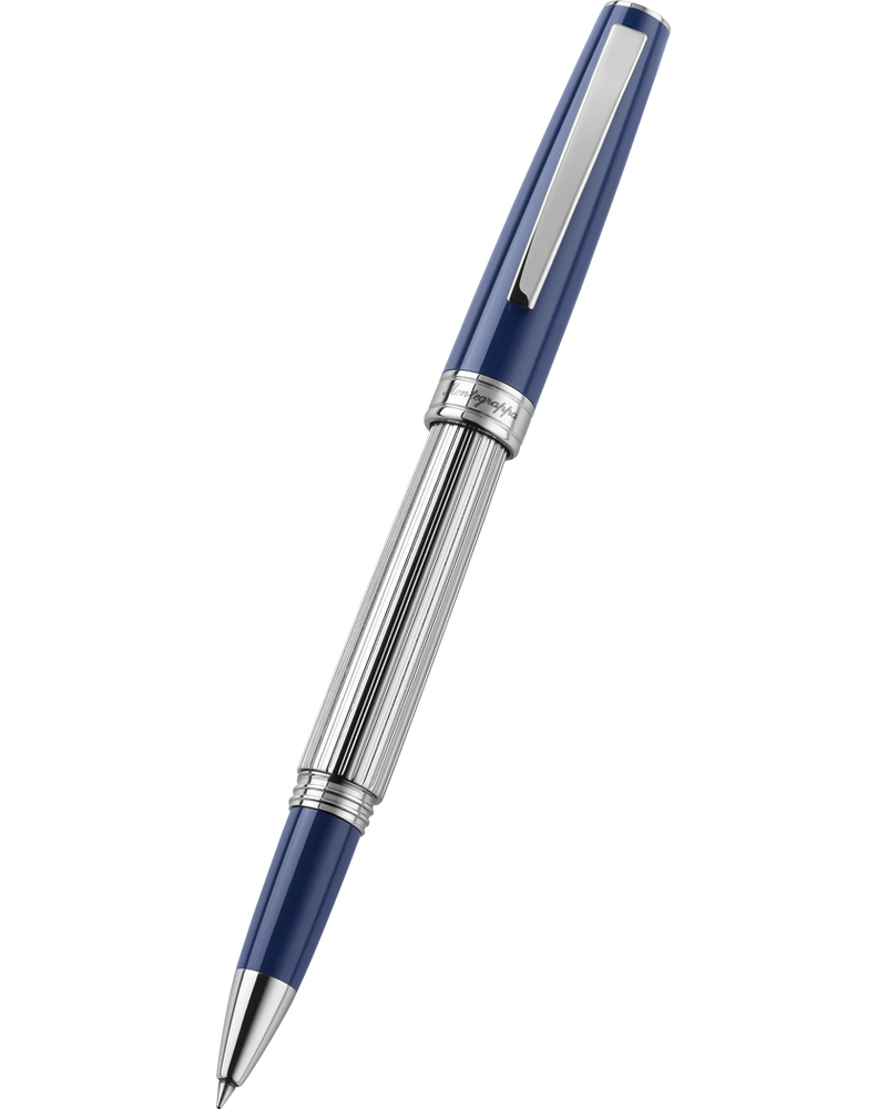 Montegrappa ISA1MRAB ручка-роллер, темно-синяя смола-нержавеющая сталь