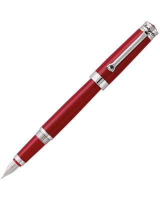 Montegrappa PAROLA-AMR-FP-F ручка перьевая красная/сталь